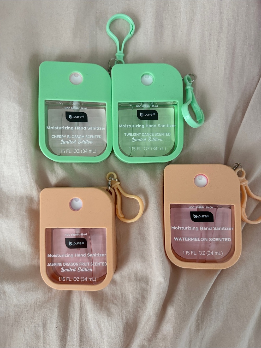 NEW hand sanitizers